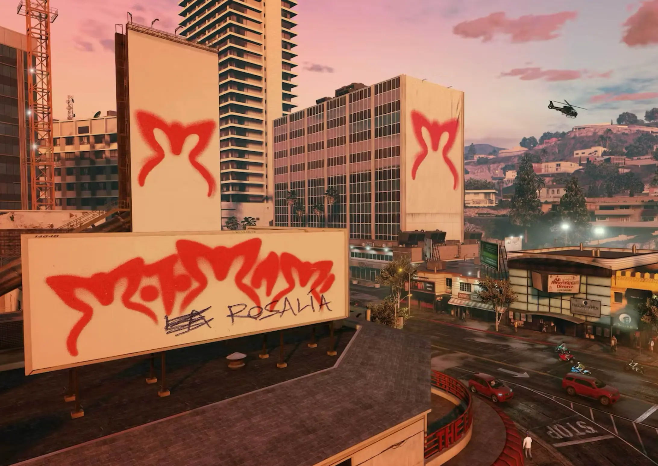 In-game billboards for Rosalia's 'Motomami'