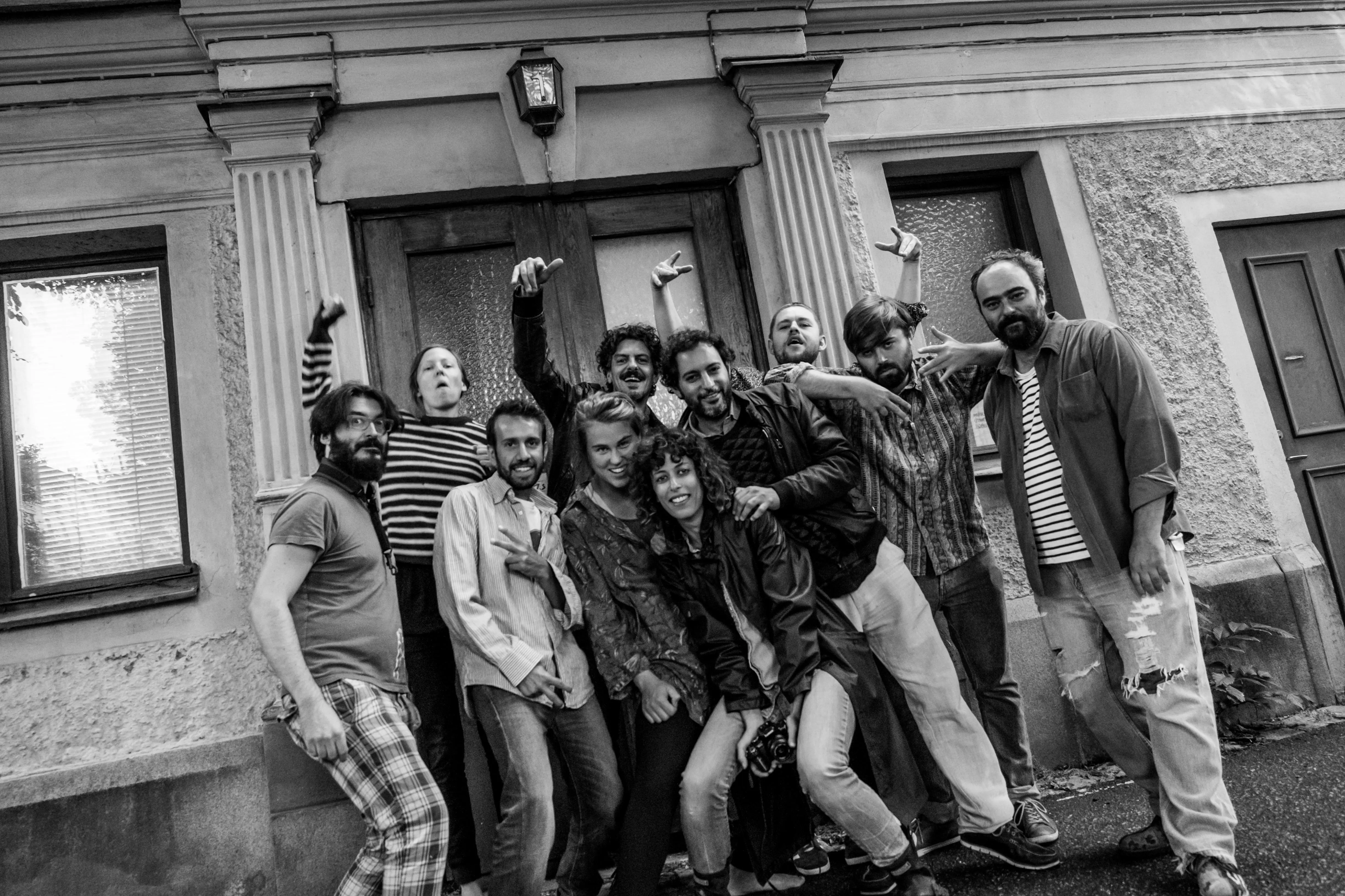 Photo taken after the completion of Maurice Louca's 'Elephantine' in Stockholm, 2007. Courtesy of Sarah.