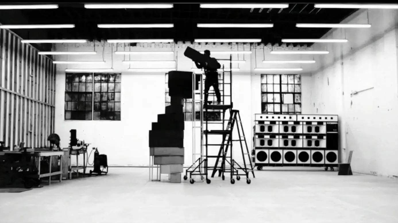 A still from Frank Ocean's Endless video, which he used to fulfill his final project option in his Def Jam deal. The next day, Ocean released Blond(e) independently through Stem